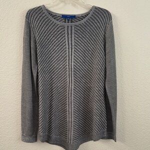 Apt. 9 Women's Gray Patterned Sweater